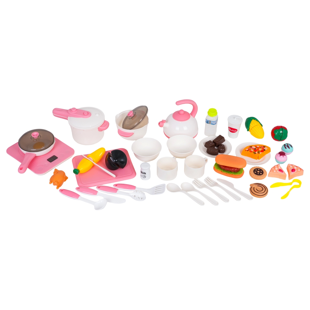 MEGA virtuvė rožinė + priedai