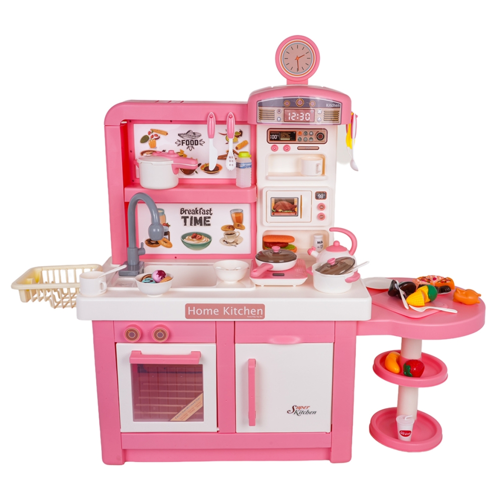 MEGA virtuvė rožinė + priedai