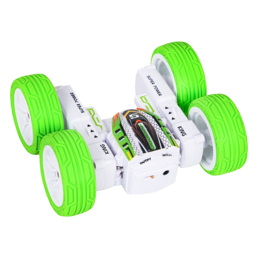 Nuotolinio valdymo R/C transporto priemonė POWER STUNT 1:32 Žalia-Žaislai, Auto ir transporto žaislai, Valdomos radijo bangomis-