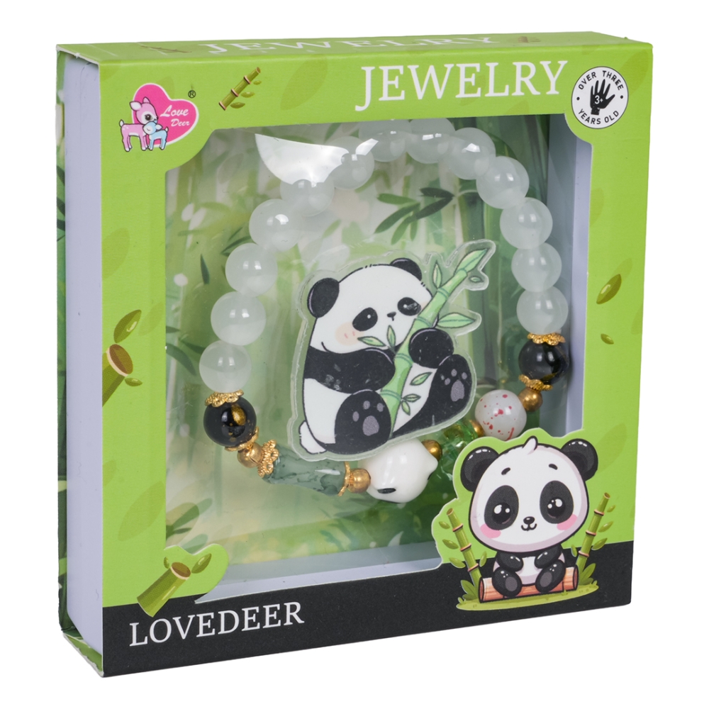 Apyrankių papuošalų rinkinys Panda baltos spalvos-Žaislai, Kosmetika, aksesuarai-e-vaikas