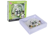 Apyrankių papuošalų rinkinys Panda baltos spalvos