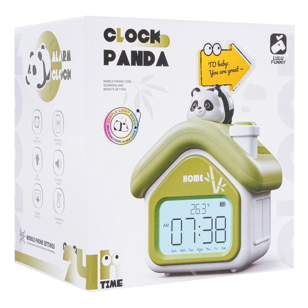 Elektroninis laikrodis / žadintuvas Panda-Namai, laisvalaikis, turizmas, Namų apyvokos prekės-e-vaikas
