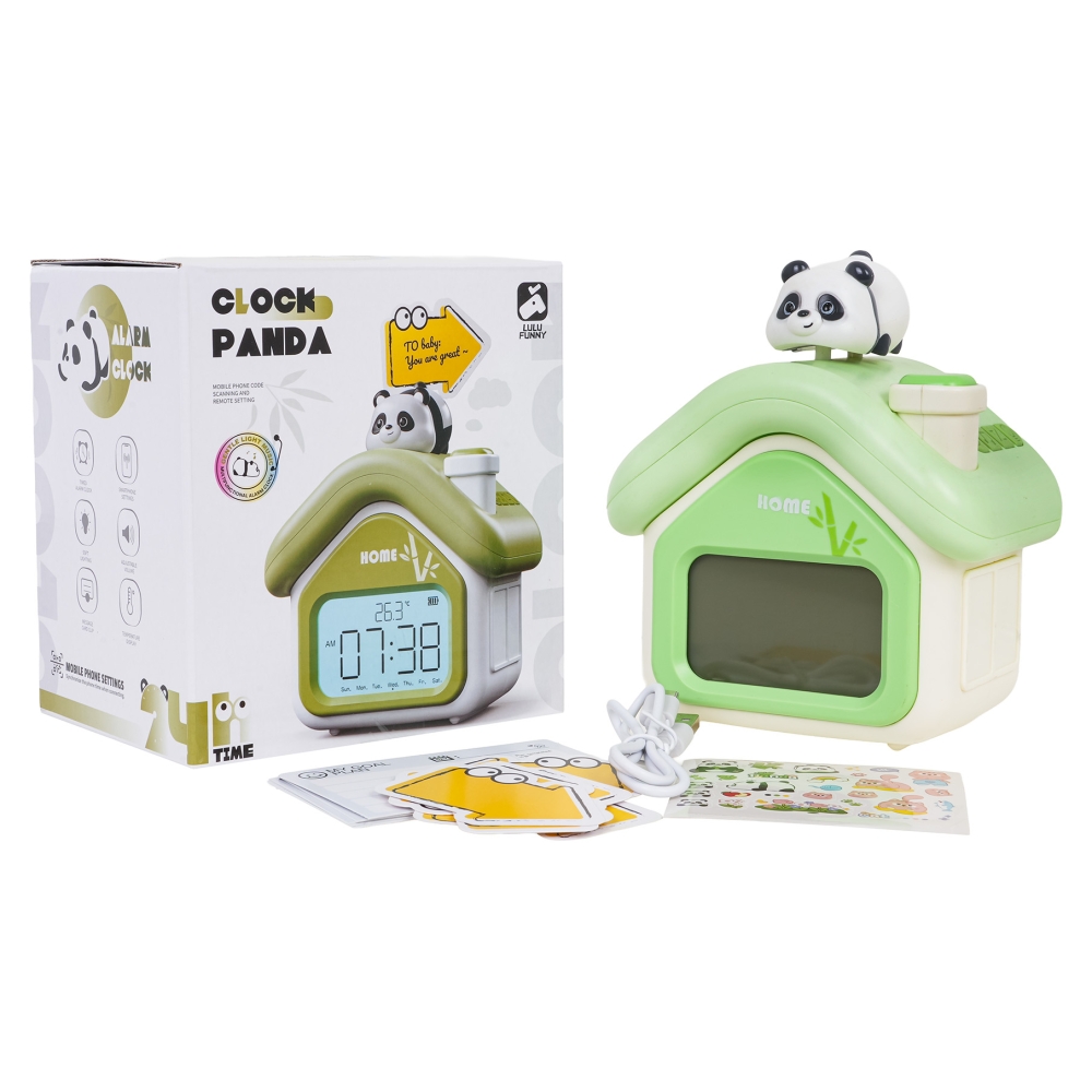 Elektroninis laikrodis / žadintuvas Panda-Namai, laisvalaikis, turizmas, Namų apyvokos prekės-e-vaikas