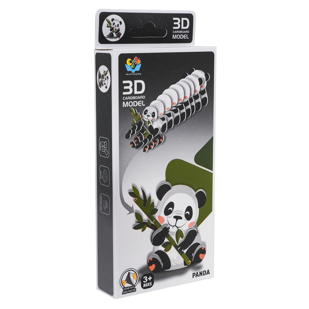 3D pandos dėlionė-Žaislai, Dėlionės, 3D - tūrinės dėlionės-e-vaikas