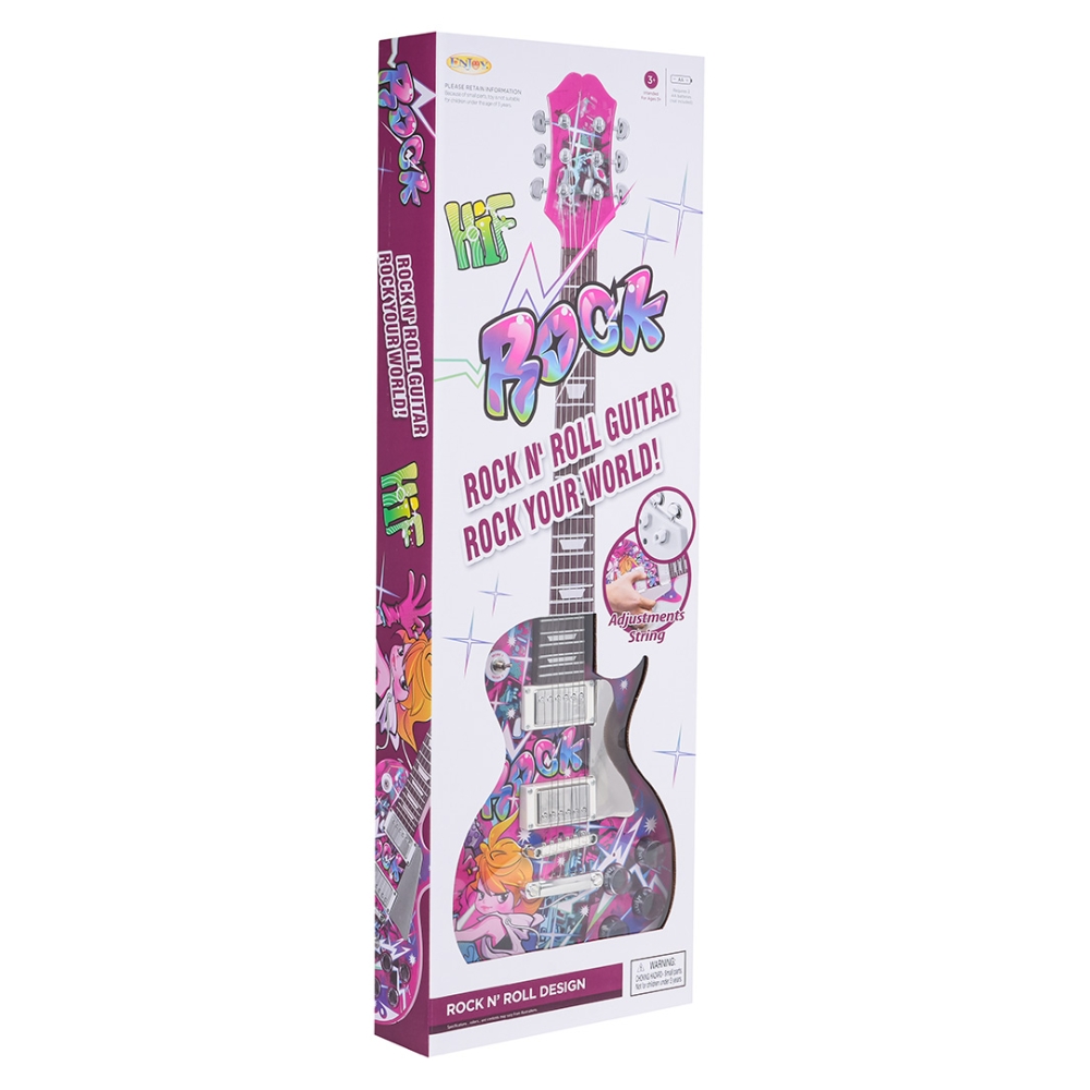 Elektrinė rožinė gitara-Žaislai, Muzikiniai-e-vaikas