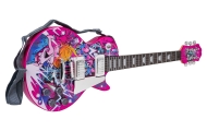 Elektrinė rožinė gitara