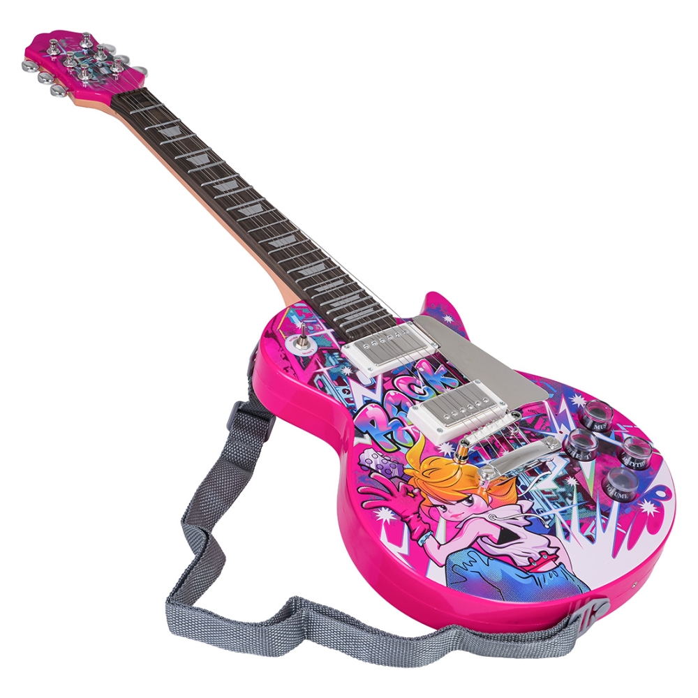 Elektrinė rožinė gitara-Žaislai, Muzikiniai-e-vaikas