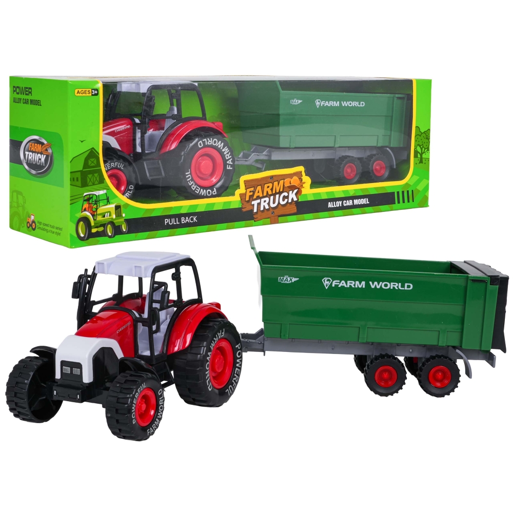 Traktoriaus ir priekabos rinkinys-Žaislai, Auto ir transporto žaislai, Traktoriai-e-vaikas