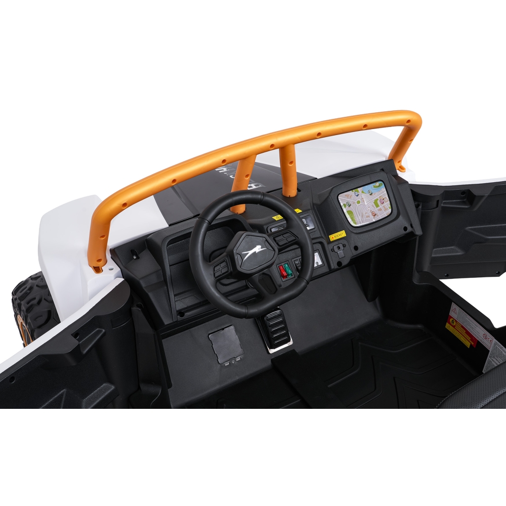 Dvivietis elektrinis Buggy Arctic Cat WILDCAT XX, White-Elektromobiliai vaikams, Keturračiai ir bagiai-e-vaikas