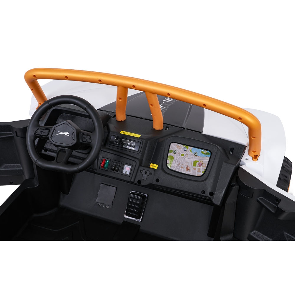 Dvivietis elektrinis Buggy Arctic Cat WILDCAT XX, White-Elektromobiliai vaikams, Keturračiai ir bagiai-e-vaikas