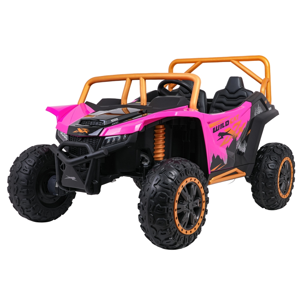 Dvivietis elektrinis Buggy Arctic Cat WILDCAT XX, Pink-Elektromobiliai vaikams, Keturračiai ir bagiai-e-vaikas
