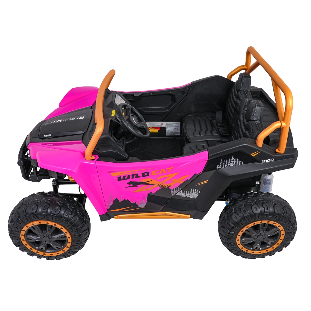 Dvivietis elektrinis Buggy Arctic Cat WILDCAT XX, Pink-Elektromobiliai vaikams, Keturračiai ir bagiai-e-vaikas