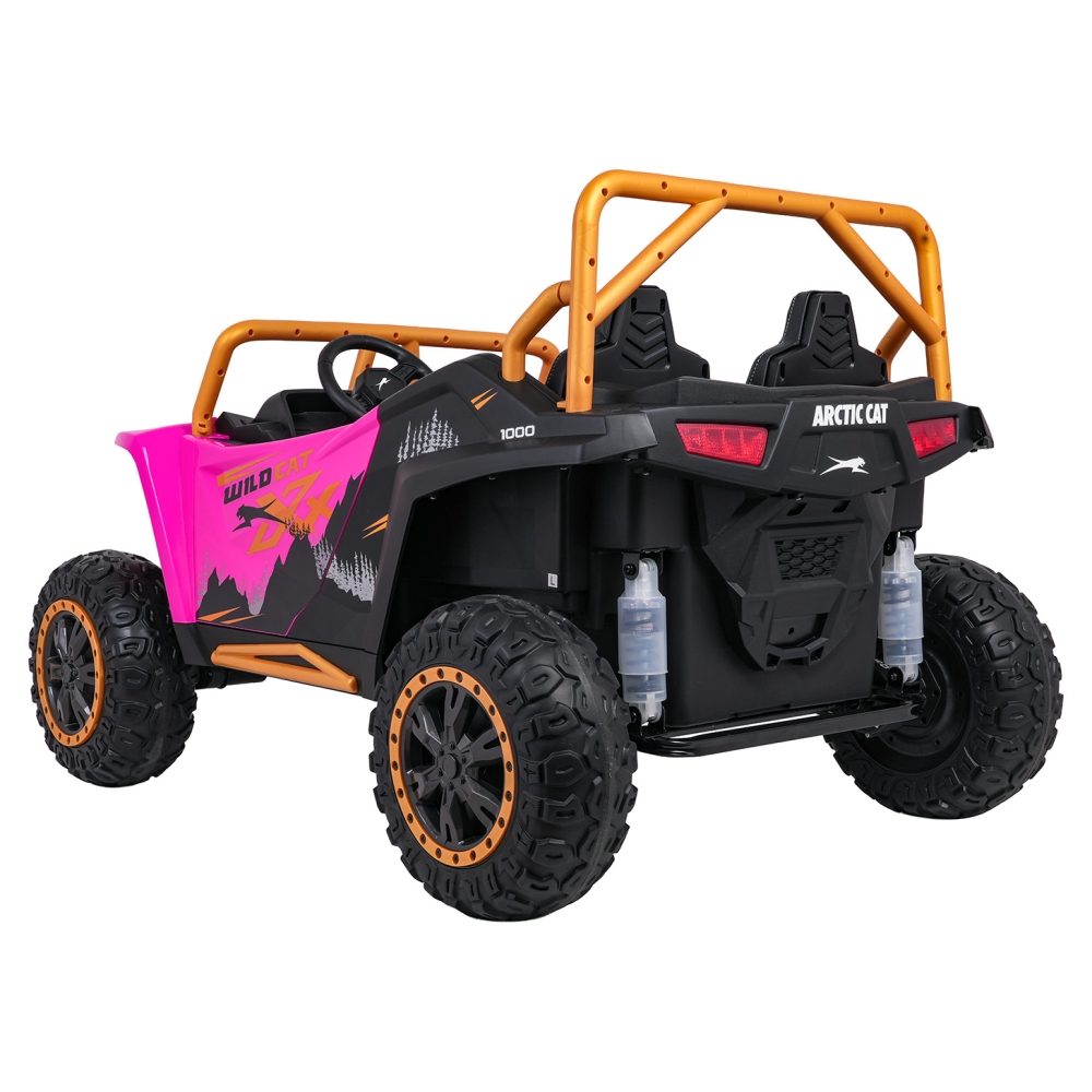 Dvivietis elektrinis Buggy Arctic Cat WILDCAT XX, Pink-Elektromobiliai vaikams, Keturračiai ir bagiai-e-vaikas