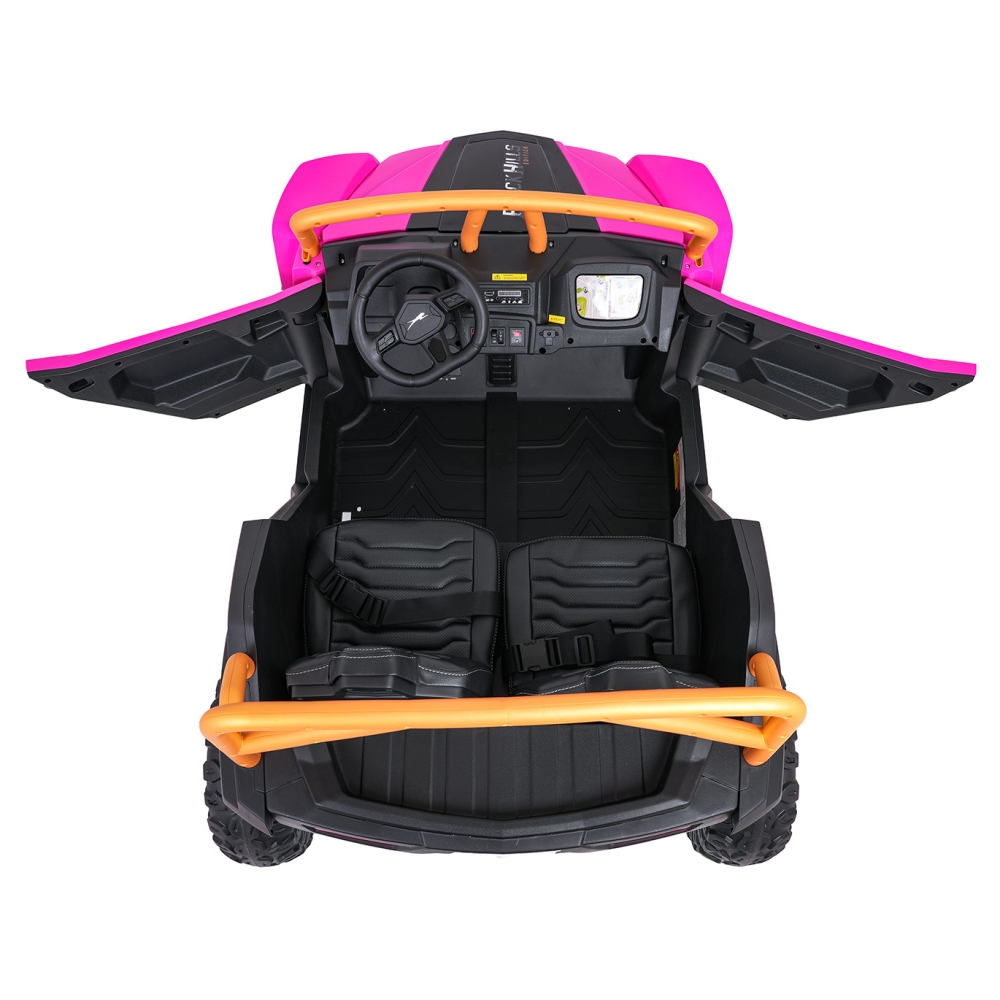 Dvivietis elektrinis Buggy Arctic Cat WILDCAT XX, Pink-Elektromobiliai vaikams, Keturračiai ir bagiai-e-vaikas