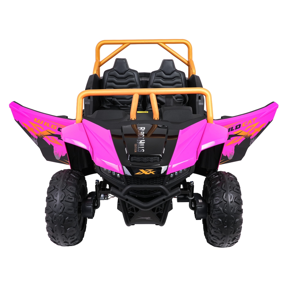 Dvivietis elektrinis Buggy Arctic Cat WILDCAT XX, Pink-Elektromobiliai vaikams, Keturračiai ir bagiai-e-vaikas