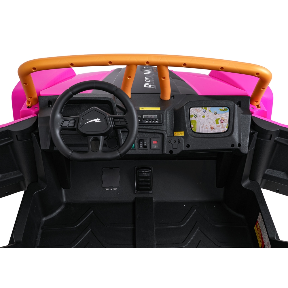 Dvivietis elektrinis Buggy Arctic Cat WILDCAT XX, Pink-Elektromobiliai vaikams, Keturračiai ir bagiai-e-vaikas