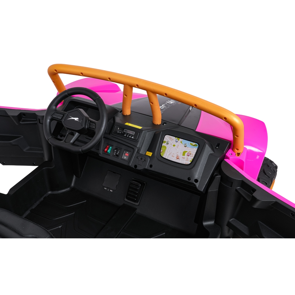 Dvivietis elektrinis Buggy Arctic Cat WILDCAT XX, Pink-Elektromobiliai vaikams, Keturračiai ir bagiai-e-vaikas