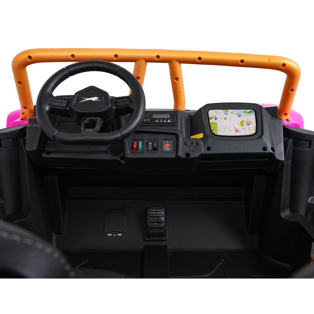 Dvivietis elektrinis Buggy Arctic Cat WILDCAT XX, Pink-Elektromobiliai vaikams, Keturračiai ir bagiai-e-vaikas