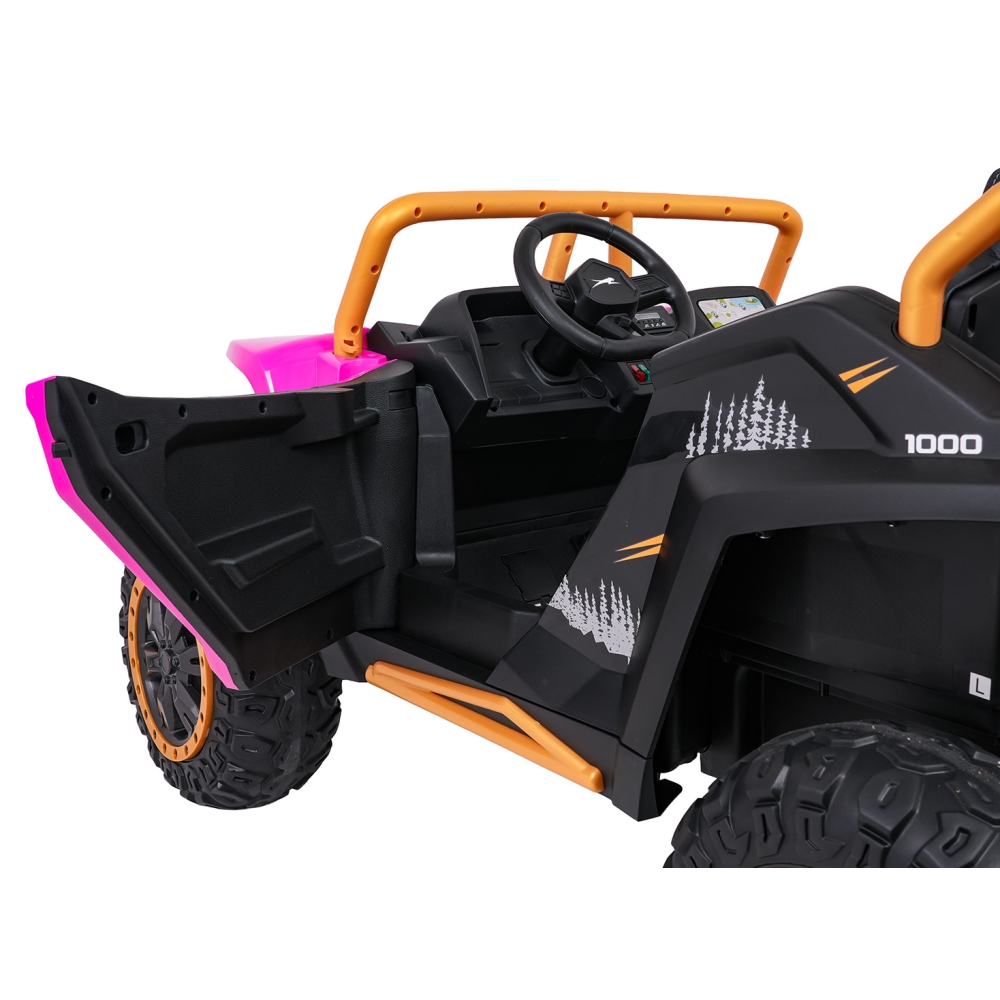 Dvivietis elektrinis Buggy Arctic Cat WILDCAT XX, Pink-Elektromobiliai vaikams, Keturračiai ir bagiai-e-vaikas