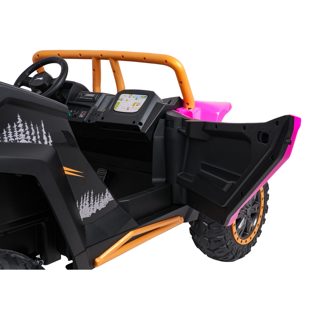 Dvivietis elektrinis Buggy Arctic Cat WILDCAT XX, Pink-Elektromobiliai vaikams, Keturračiai ir bagiai-e-vaikas