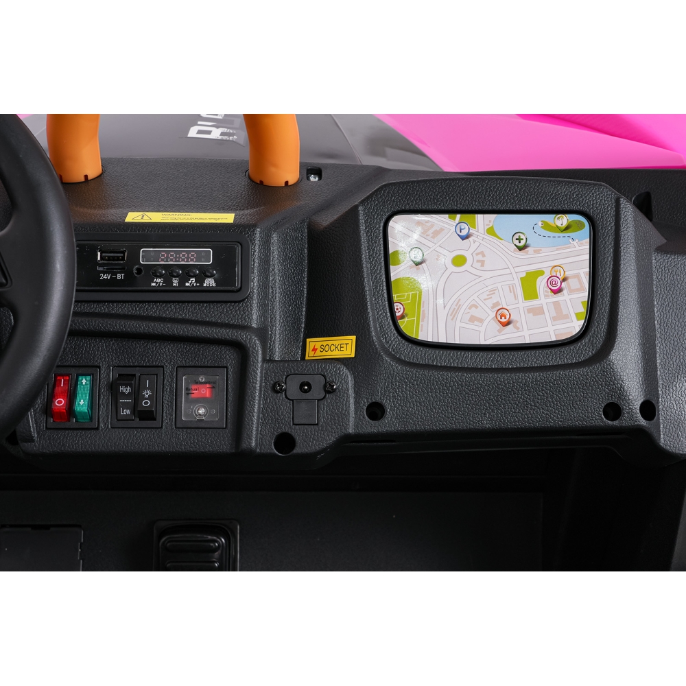 Dvivietis elektrinis Buggy Arctic Cat WILDCAT XX, Pink-Elektromobiliai vaikams, Keturračiai ir bagiai-e-vaikas