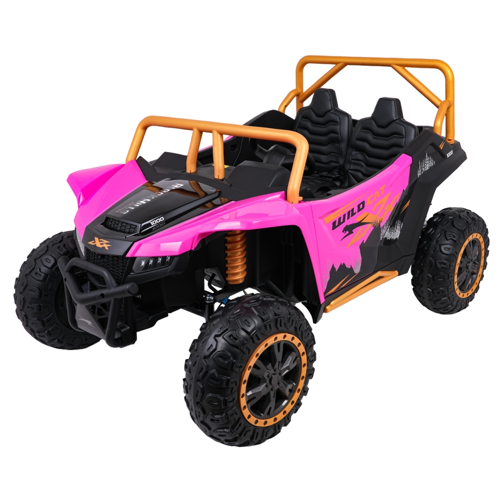 Dvivietis elektrinis Buggy Arctic Cat WILDCAT XX, Pink-Elektromobiliai vaikams, Keturračiai ir bagiai-e-vaikas