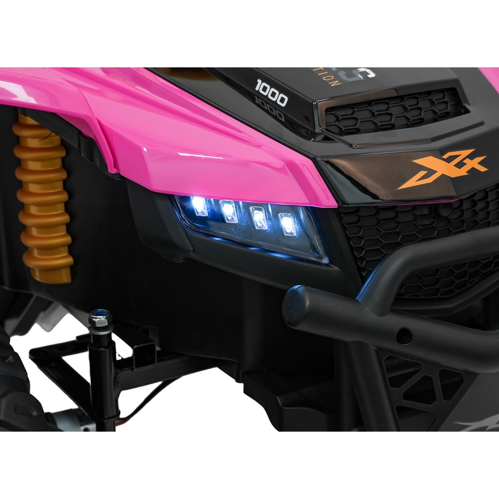 Dvivietis elektrinis Buggy Arctic Cat WILDCAT XX, Pink-Elektromobiliai vaikams, Keturračiai ir bagiai-e-vaikas