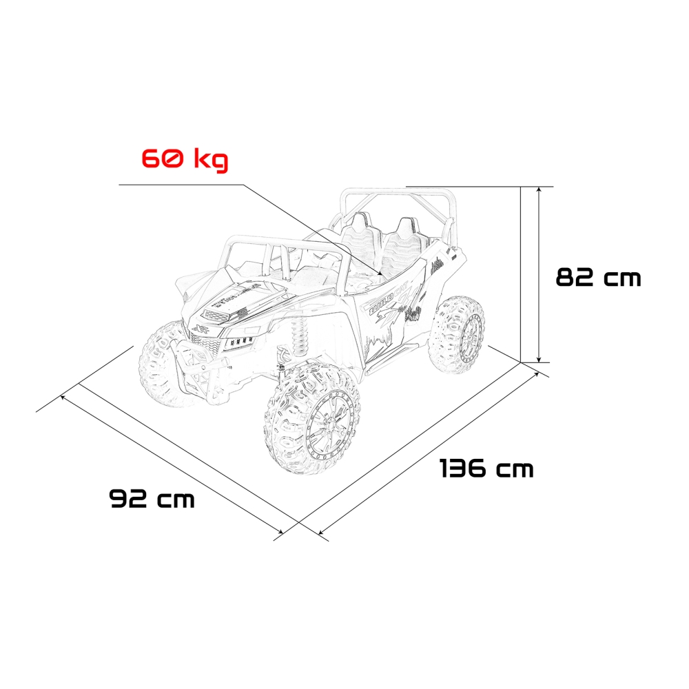 Dvivietis elektrinis Buggy Arctic Cat WILDCAT XX, Pink-Elektromobiliai vaikams, Keturračiai ir bagiai-e-vaikas