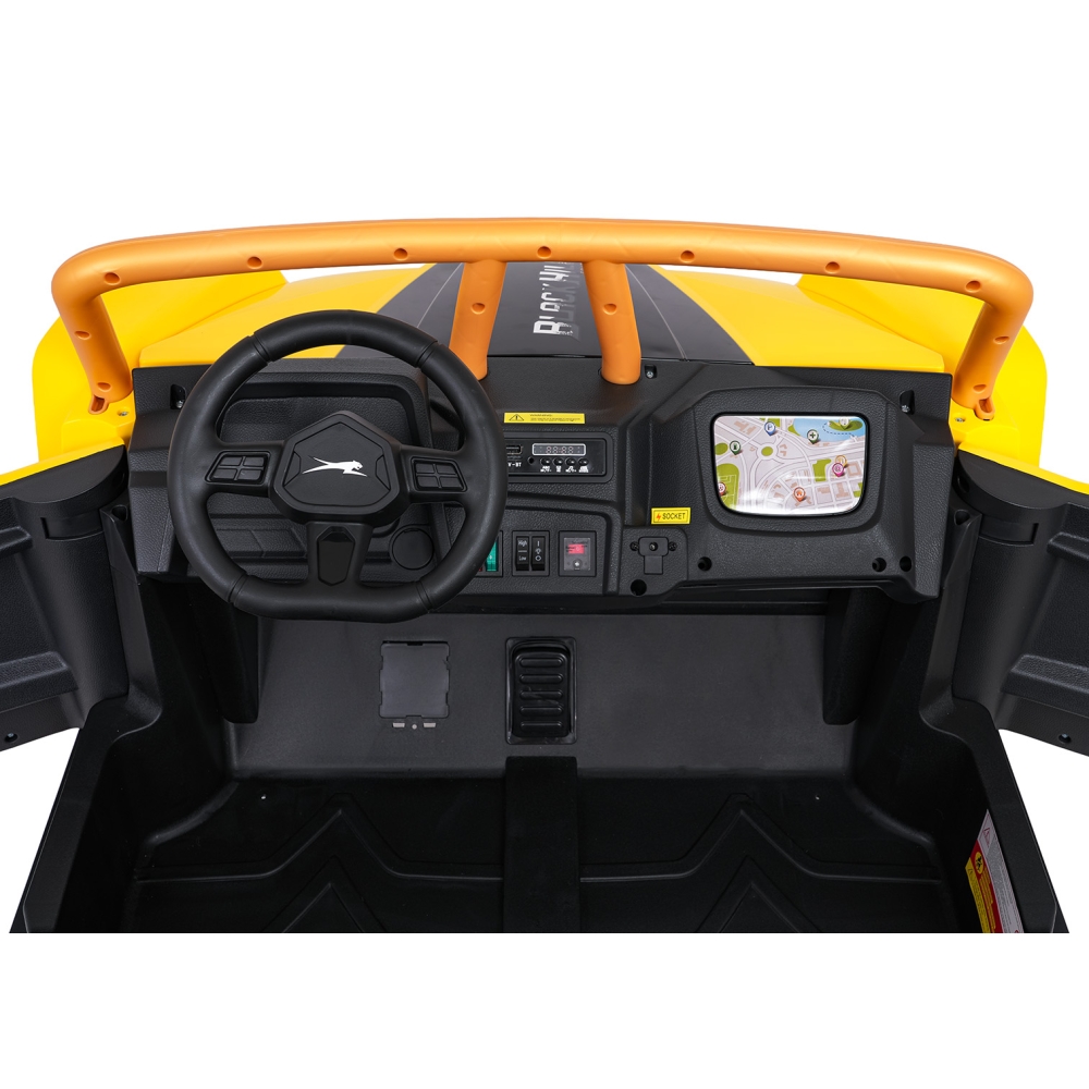 Dvivietis elektrinis Buggy Arctic Cat WILDCAT XX, Yellow-Elektromobiliai vaikams, Keturračiai ir bagiai-e-vaikas