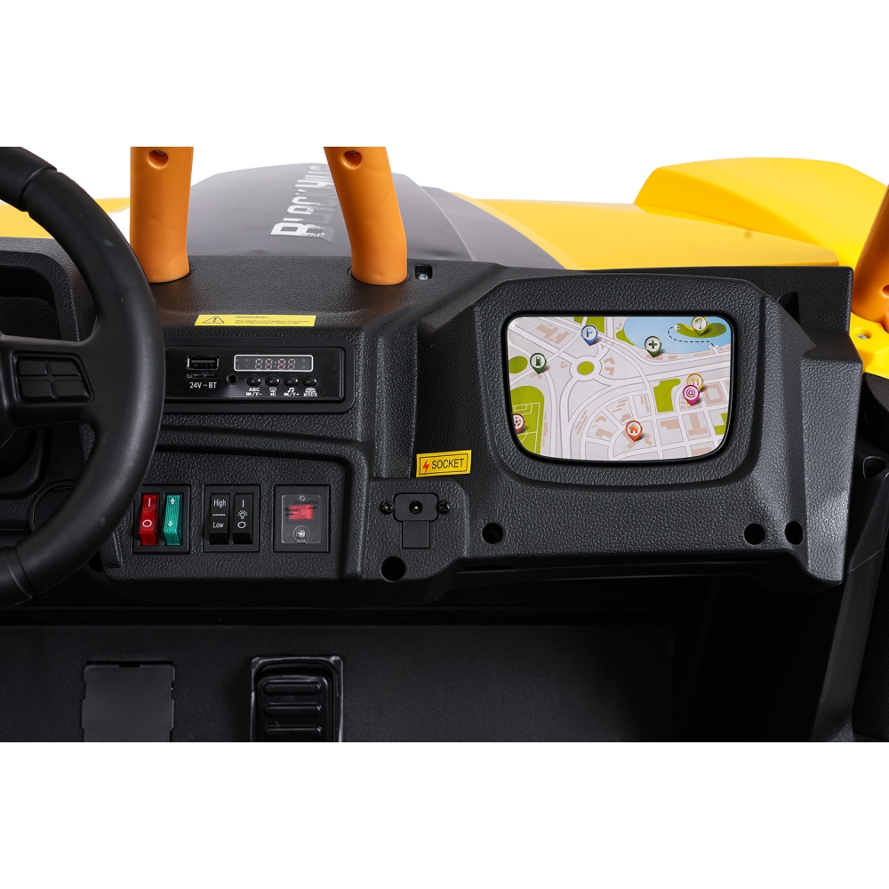 Dvivietis elektrinis Buggy Arctic Cat WILDCAT XX, Yellow-Elektromobiliai vaikams, Keturračiai ir bagiai-e-vaikas