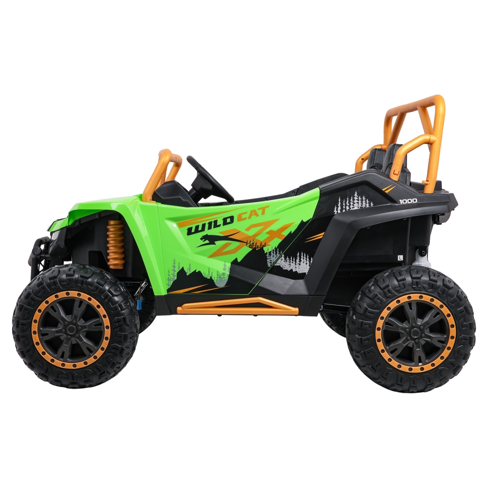 Dvivietis elektrinis Buggy Arctic Cat WILDCAT XX, Green-Elektromobiliai vaikams, Keturračiai ir bagiai-e-vaikas