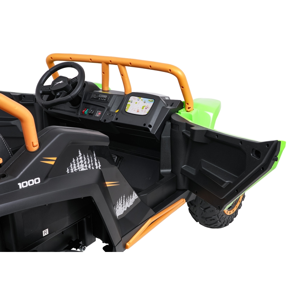 Dvivietis elektrinis Buggy Arctic Cat WILDCAT XX, Green-Elektromobiliai vaikams, Keturračiai ir bagiai-e-vaikas
