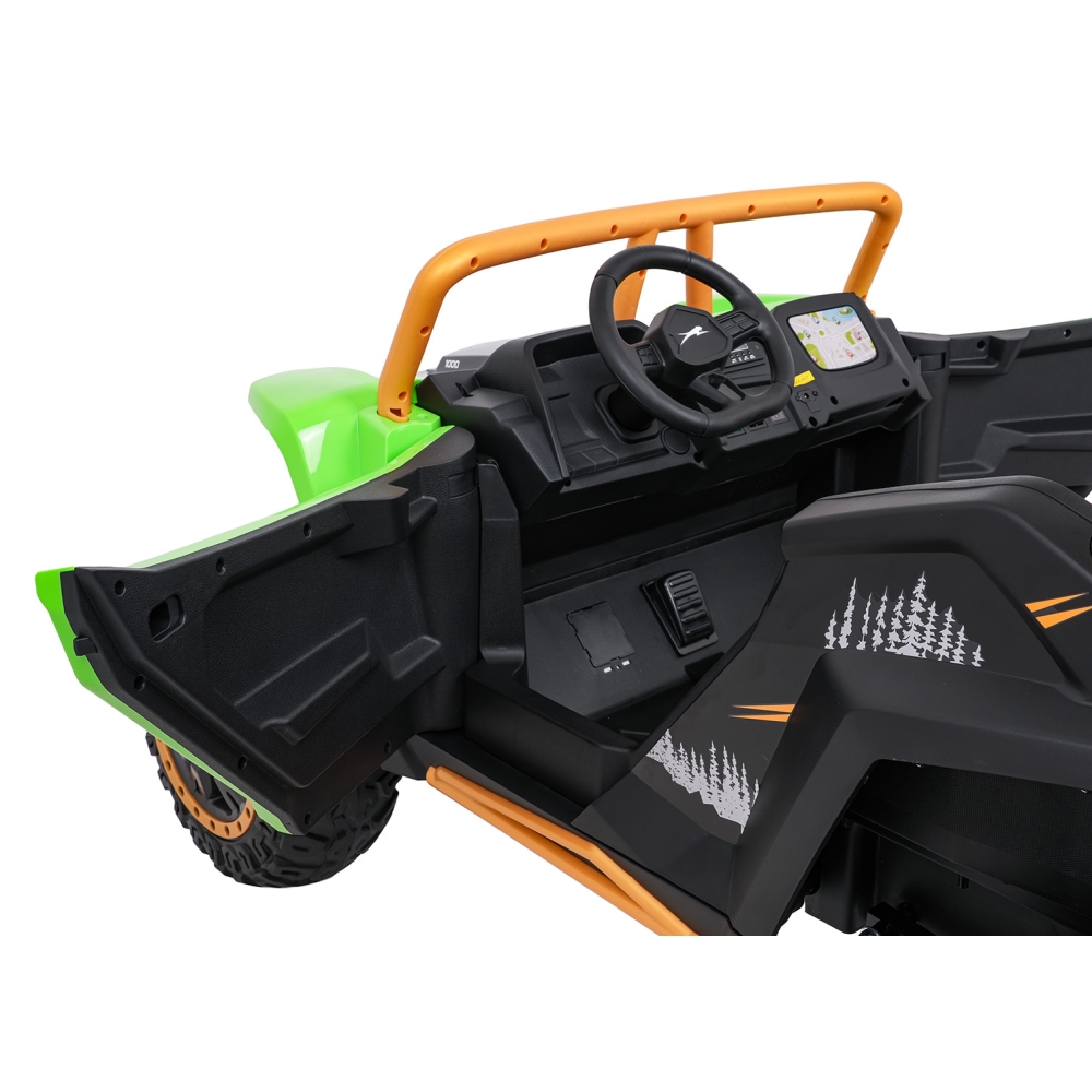 Dvivietis elektrinis Buggy Arctic Cat WILDCAT XX, Green-Elektromobiliai vaikams, Keturračiai ir bagiai-e-vaikas
