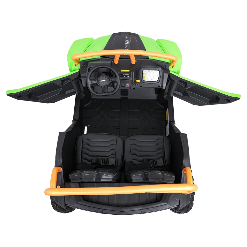 Dvivietis elektrinis Buggy Arctic Cat WILDCAT XX, Green-Elektromobiliai vaikams, Keturračiai ir bagiai-e-vaikas