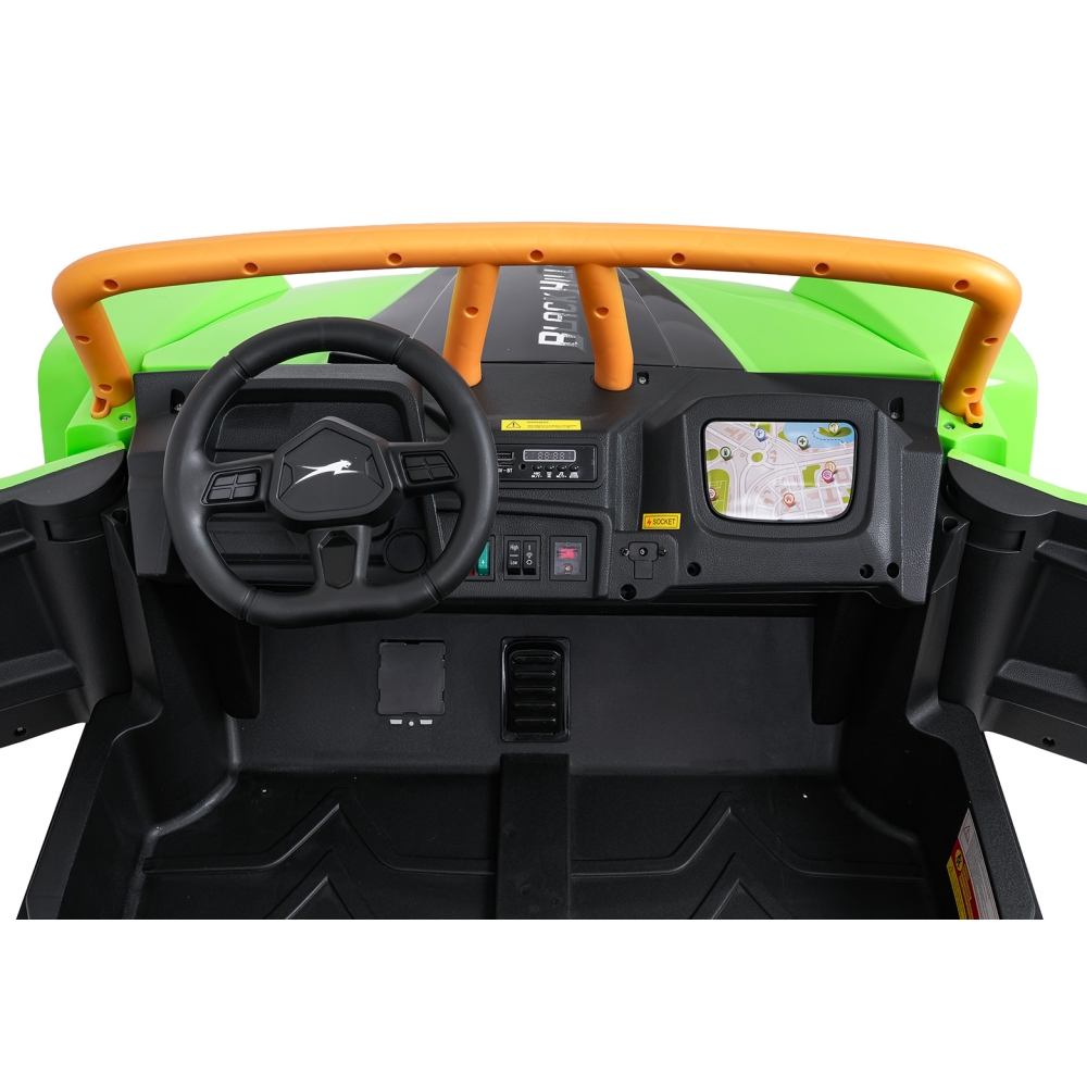 Dvivietis elektrinis Buggy Arctic Cat WILDCAT XX, Green-Elektromobiliai vaikams, Keturračiai ir bagiai-e-vaikas