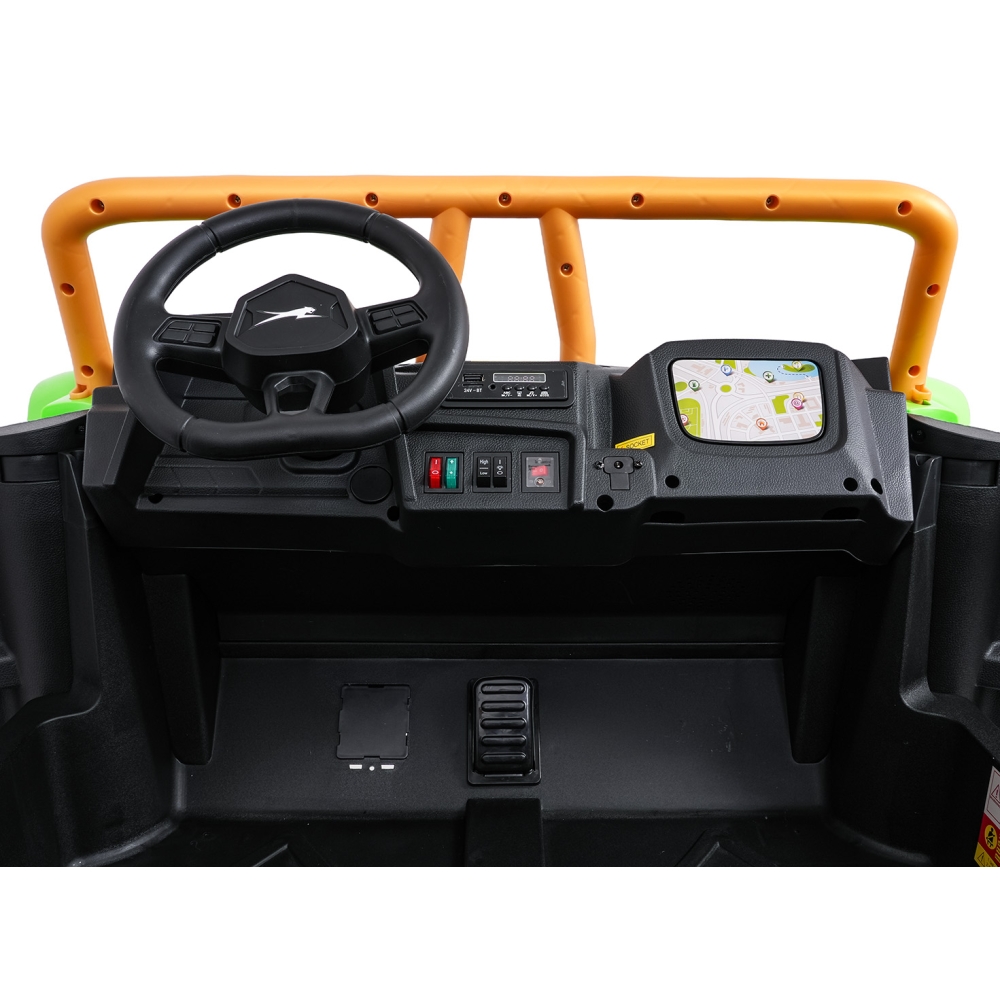 Dvivietis elektrinis Buggy Arctic Cat WILDCAT XX, Green-Elektromobiliai vaikams, Keturračiai ir bagiai-e-vaikas