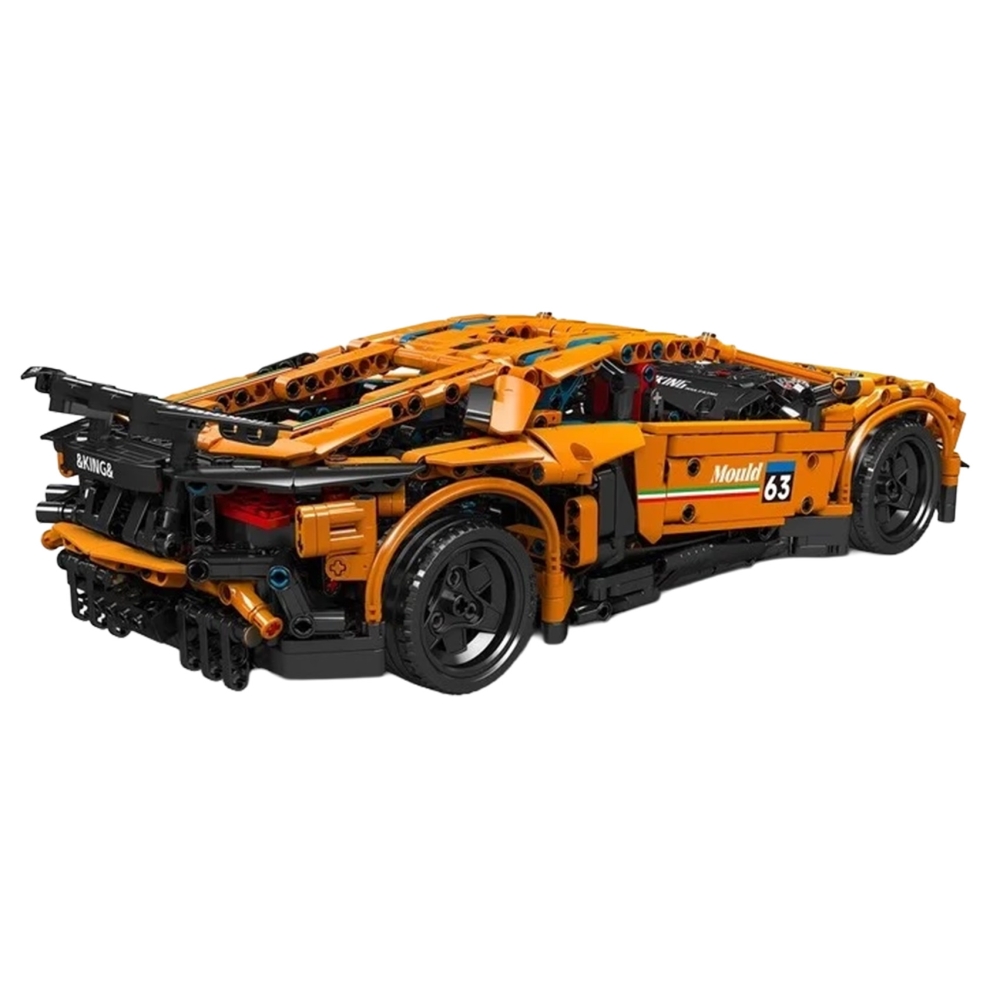 Konstruktorius Oranžinis sportinis automobilis 1620 el.-Žaislai, Konstruktoriai, Lego, statybiniai blokai-e-vaikas