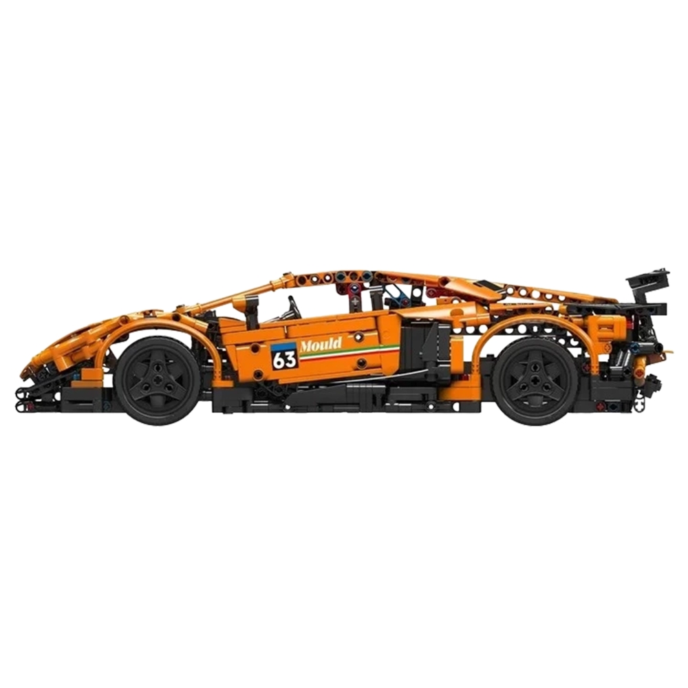 Konstruktorius Oranžinis sportinis automobilis 1620 el.-Žaislai, Konstruktoriai, Lego, statybiniai blokai-e-vaikas