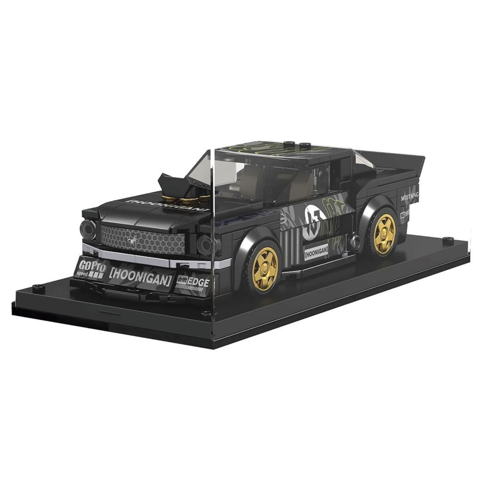 Konstruktorius Sportinis automobilis Juodas 414 el.-Žaislai, Konstruktoriai, Lego, statybiniai blokai-e-vaikas