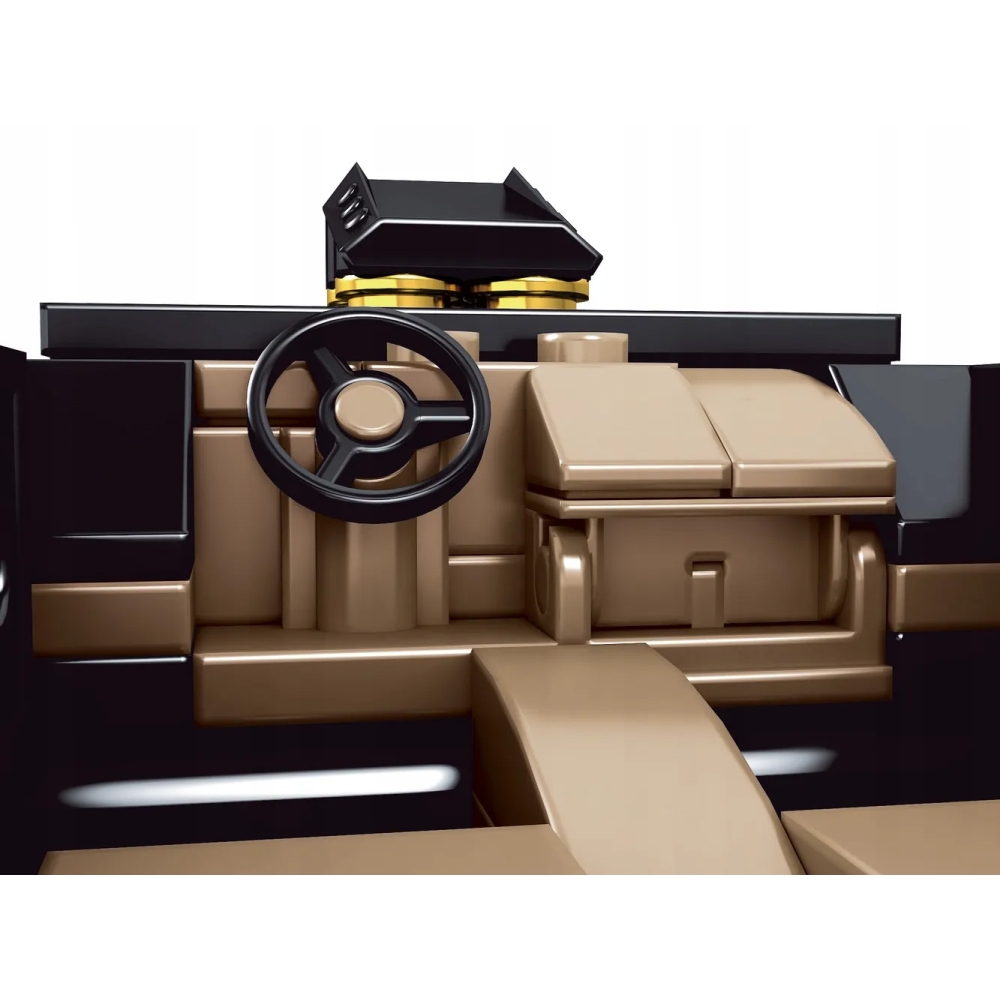 Konstruktorius Sportinis automobilis Juodas 414 el.-Žaislai, Konstruktoriai, Lego, statybiniai blokai-e-vaikas