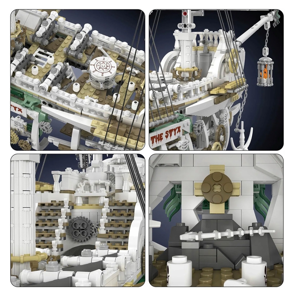 Konstruktorius Spectre piratų laivas 3769 el.-Žaislai, Konstruktoriai, Lego, statybiniai blokai-e-vaikas