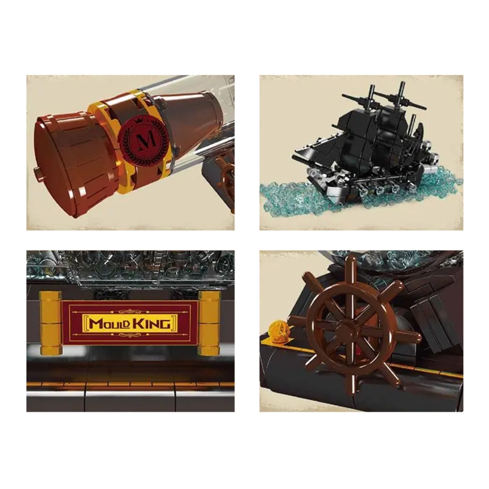Konstruktorius Piratų laivas butelyje 822 el.-Žaislai, Konstruktoriai, Lego, statybiniai blokai-e-vaikas