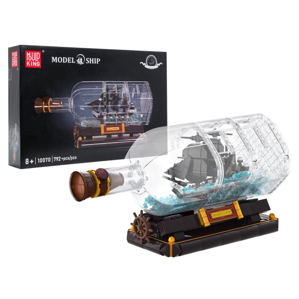 Konstruktorius Piratų laivas butelyje 822 el.-Žaislai, Konstruktoriai, Lego, statybiniai blokai-e-vaikas