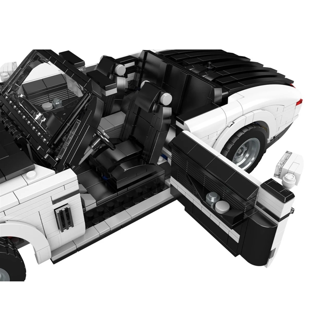 Konstruktorius Baltos spalvos kabrioletas 1603 el.-Žaislai, Konstruktoriai, Lego, statybiniai blokai-e-vaikas