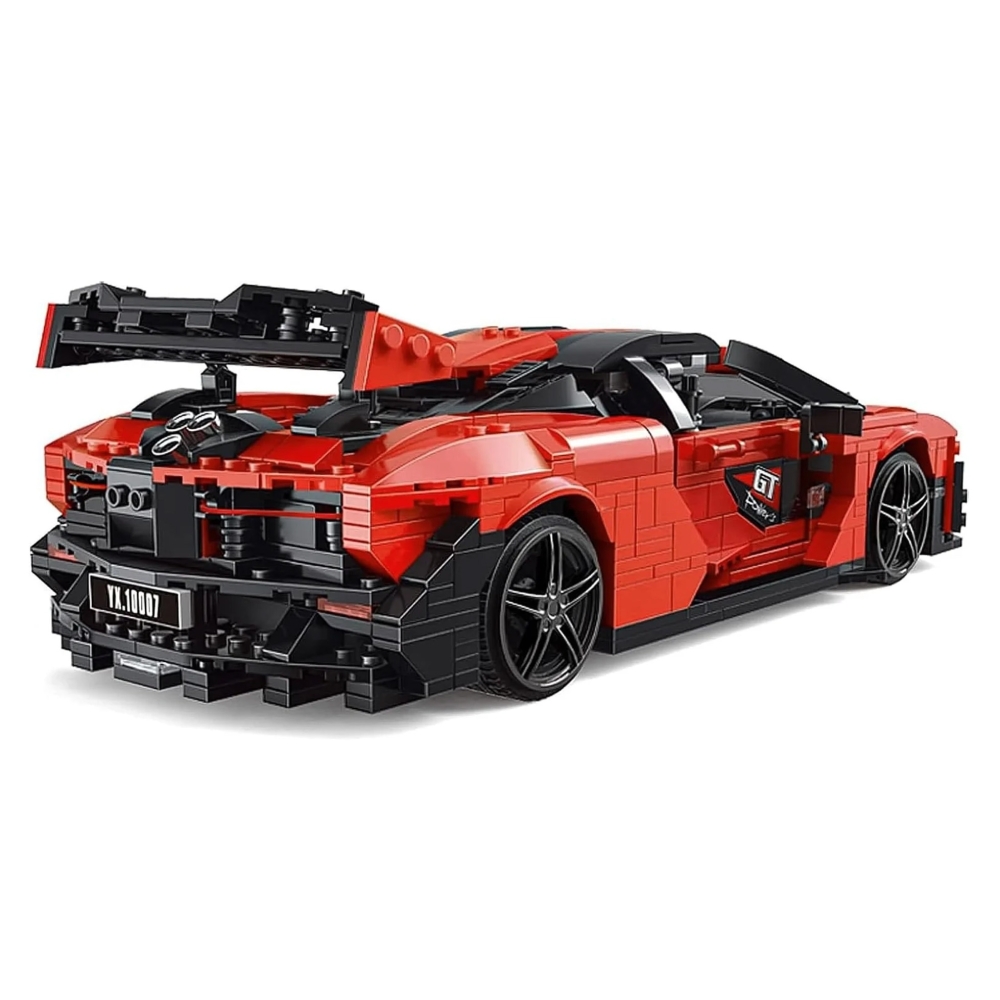 Konstruktorius Oranžinis sportinis automobilis 1372 el.-Žaislai, Konstruktoriai, Lego, statybiniai blokai-e-vaikas