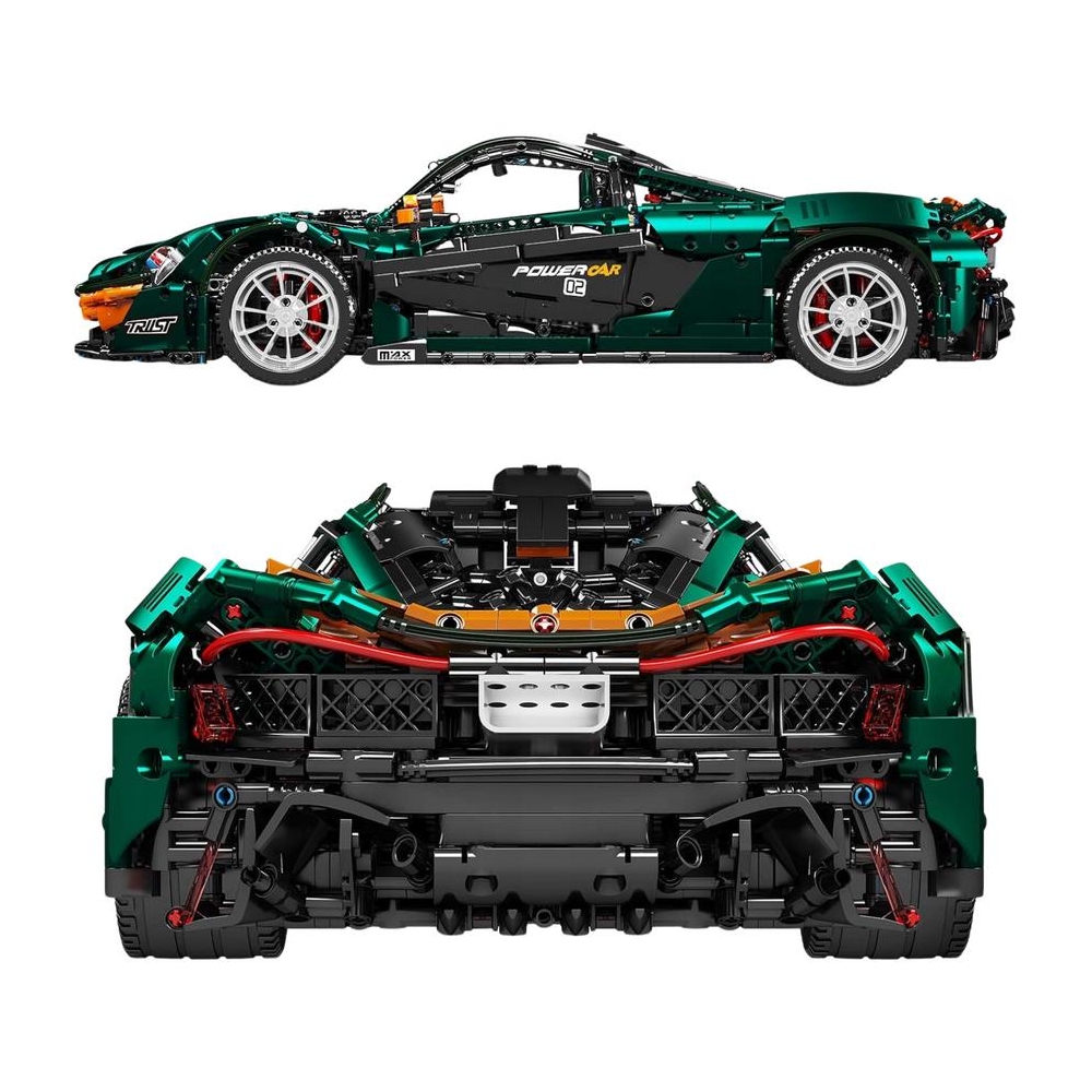 Konstruktorius Sportinis automobilis žalias 3268 el.-Žaislai, Konstruktoriai, Lego, statybiniai blokai-e-vaikas