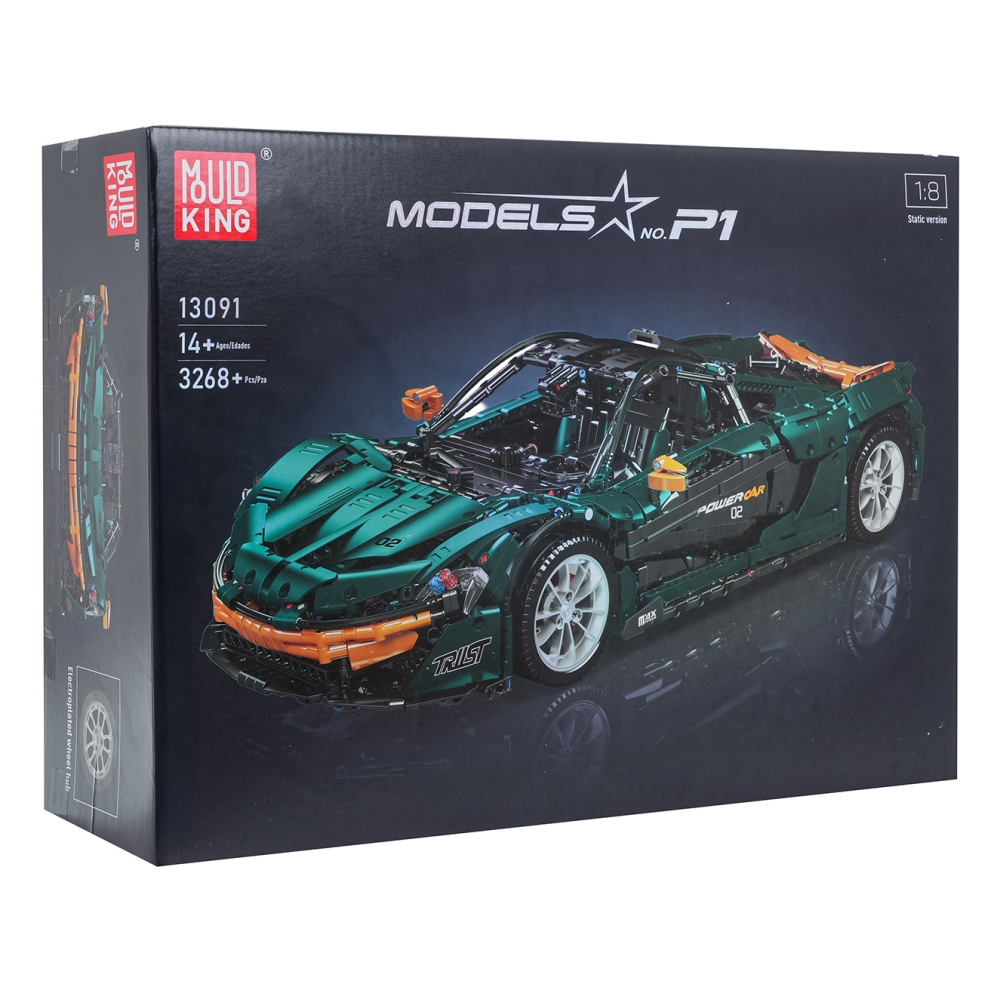 Konstruktorius Sportinis automobilis žalias 3268 el.-Žaislai, Konstruktoriai, Lego, statybiniai blokai-e-vaikas