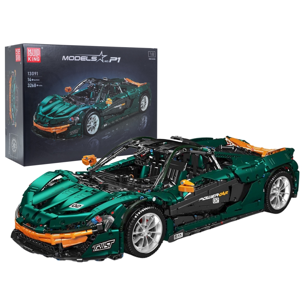 Konstruktorius Sportinis automobilis žalias 3268 el.-Žaislai, Konstruktoriai, Lego, statybiniai blokai-e-vaikas