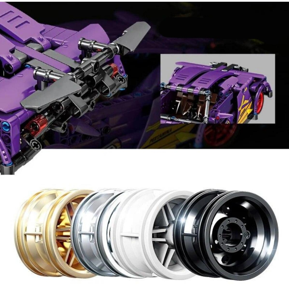 Konstruktorius Violetinis sportinis automobilis 470 el.-Žaislai, Konstruktoriai, Lego, statybiniai blokai-e-vaikas