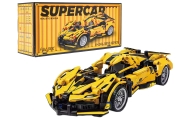 Zestaw Klocków Auto Sportowe Żółte 422el.